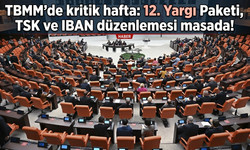 TBMM'de kritik hafta: 12. Yargı Paketi, TSK ve IBAN düzenlemesi masada!
