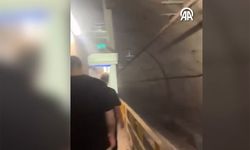 Metro arızasında tehlikeli anlar: Tünel içindeki yürüyüş kamerada