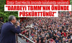 CHP'de grup toplantısı gerginliği! Özgür Özel kalabalığa seslendi: "Darbeyi TBMM'nin önünde püskürttünüz"