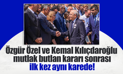 Özgür Özel ve Kemal Kılıçdaroğlu tokalaştı