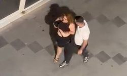 Zorla götürmeye çalıştı: Genç kadının yardım çığlığı kameraya yansıdı