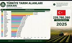TÜİK açıkladı: Türkiye'nin tarım alanı en geniş 20 ili belli oldu