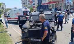 Şırnak'ta korku dolu polis aracı kazası