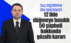 Suç örgütlerine dev operasyon! 12 ilde düğmeye basıldı, 50 şüpheli hakkında gözaltı kararı