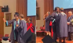 Boğaziçi mezuniyetinde gergilim: Öğrenci fotoğraf çektirmek istemeyince gerginlik çıktı!