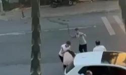 Büyükçekmece’de kaza sonrası sopalı kavga kamerada