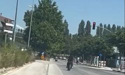 Eskişehir'de duyarsız sürücünün görüntüleri