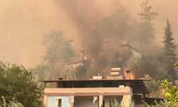 Fethiye'de alevler evlere ulaşınca jandarma tahliye başlattı