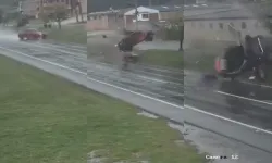 Defalarca takla attı! Sürücünün araçtan fırladığı feci kaza kamerada