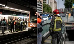 Barselona Metrosu'nda yangın paniği