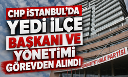 CHP İstanbul'da yedi ilçe başkanı ve yönetimi görevden alındı