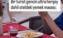 Yabancı turistle kendi tabağını karşılaştırdı, paylaşımı gündem oldu