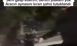 "Benim plakam yok" diyerek tehditler savurdu! Tartıştığı sürücünün aynasını kırdı