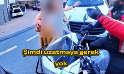 Mecidiyeköy’de yol tartışması kamerada: Motosikletli ile yaya arasında gergin anlar