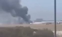 Kaliforniya'da düşen f-35 alev topuna döndü