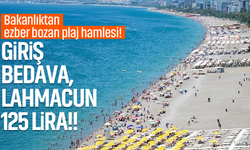 Bakanlıktan ezber bozan plaj hamlesi! Giriş bedava, lahmacun 125 lira!!