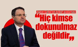 Bakan Gürlek'ten AHBAP soruşturmasına ilişkin kritik açıklama: "Hiç kimse dokunulmaz değildir"