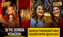 16 yıl sonra aynı kare! İspanya Prensesleri Leonor ve Sofía, Dünya Kupası'yla tarihe geçen pozu yeniden verdi