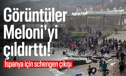 Görüntüler Meloni'yi çıldırttı! İspanya için schengen çıkışı