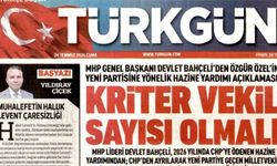 Bahçeli'nin 'Yeni Parti' için "hazine yardımı" sözleri Türkgün manşetinde