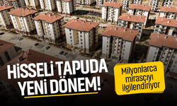 Hisseli tapuda yeni dönem! Milyonlarca mirasçıyı ilgilendiriyor