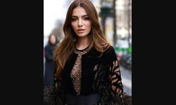 Oyuncu Melisa Aslı Pamuk, Paris’te fırtına estirdi! Cesur elbisesi olay oldu