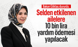 Bakan Göktaş duyurdu: Cide'deki selzedelere hane başı 10 bin TL nakdi destek