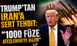 Trump'tan İran'a sert tehdit: "1000 füze ateşlenmeye hazır"