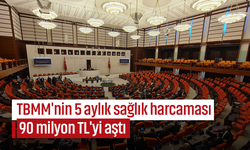 TBMM'nin 5 aylık sağlık harcaması 90 milyon TL'yi aştı!