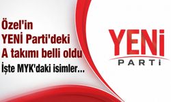YENİ Parti'nin MYK'sı belli oldu!