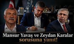 Özgür Özel'den Mansur Yavaş ve Zeydan Karalar sorusuna yanıt