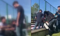 Çocuklar arasında kavga! Acımasızca saldırıp, kayda aldılar