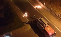 Seyir halindeki motosiklet alev topuna döndü! Kayseri'de korku dolu anlar