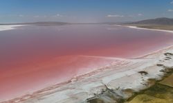 Tuz Gölü yaz aylarında pembe rengiyle büyülüyor!