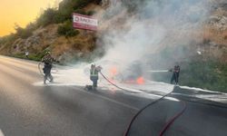 Alev alan elektrikli araç 12 saatte söndürüldü