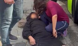 Yaşlı kadını darbedip polise kaza yaptırdı