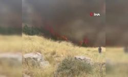 Ankara'nın göbeğinde korku dolu anlar: Otluk alanda yangın çıktı!