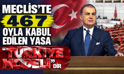 AK Parti Sözcüsü Çelik: Meclis'te 467 oyla kabul edilen yasa "Türkiye Modeli"dir