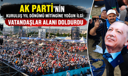 AK Parti'nin kuruluş yıl dönümü mitingine yoğun ilgi: Vatandaşlar alanı doldurdu