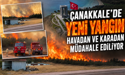 Çanakkale'de yeni yangın: Havadan ve karadan müdahale ediliyor