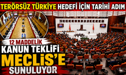 Terörsüz Türkiye hedefi için tarihi adım: 12 maddelik kanun teklifi Meclis'e sunuluyor
