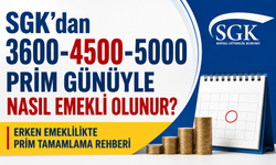 SGK’dan 3600-4500-5000 prim günüyle nasıl emekli olunur? Erken emeklilikte prim tamamlama rehberi
