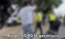Hız sınırını aştığı gerekçesiyle ceza kesilen motorcu isyan etti: “Bomboş yolda bu motorla nasıl gideyim?”