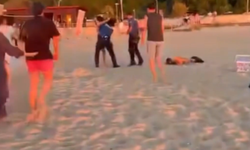 Şile’de taşkınlık çıkaran kadın polise saldırdı: “Bırak polisi!”