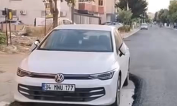 Tekirdağ’da şaşırtan asfalt çalışması: Park halindeki aracın altı asfaltlanmadı