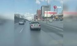 Tartıştığı sürücünün önünde ani fren yaparak engelleyen kadın sürücü cezadan kaçamadı