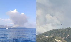 Muğla Marmaris'te orman yangını! Ekipler seferber oldu