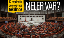12 maddelik çerçeve yasa teklifinde neler var?