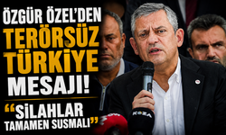 Özgür Özel'den "Terörsüz Türkiye" mesajı! "Silahlar tamamen susmalı"