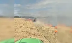 Sincan’da yangın paniği! Alevler tarlalara ilerledi, mahalle sakinleri traktörlerle seferber oldu